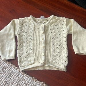 Jamie Kay 2t light yellow cotton cardigan